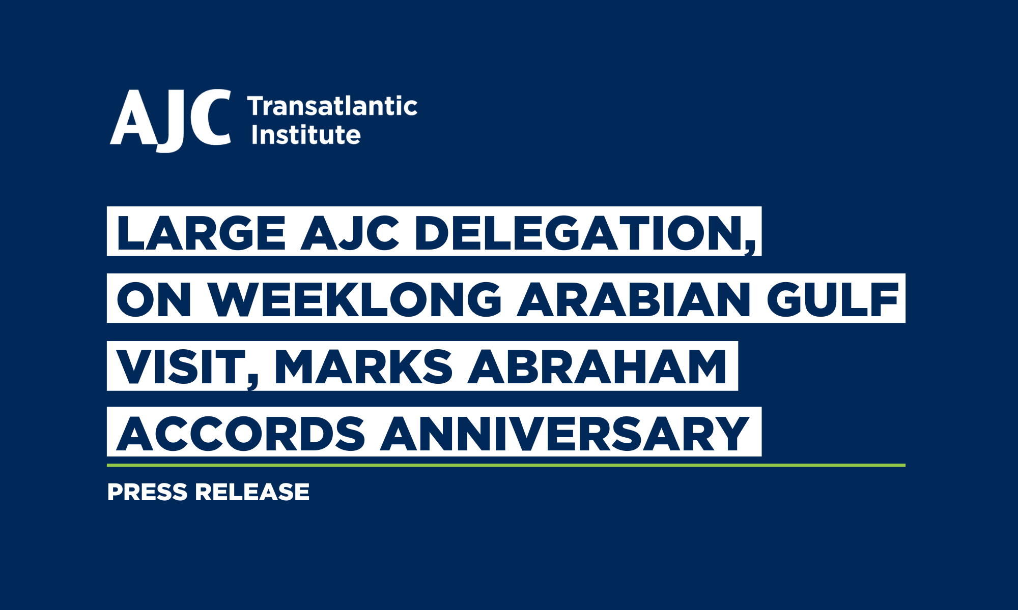 Large AJC Delegation, on Weeklong Arabian Gulf Visit, Marks Abraham ...