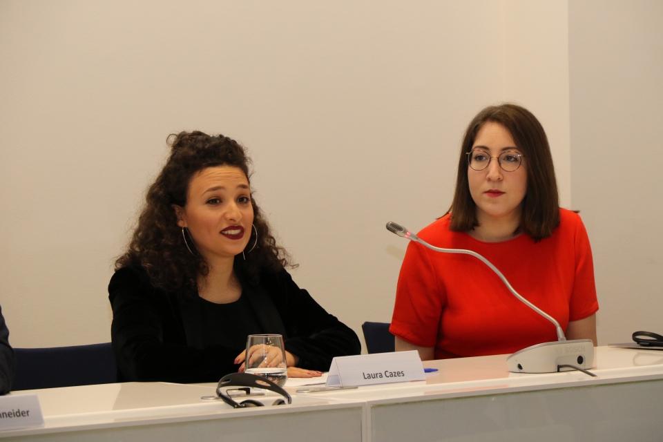 Laura Cazés, ZWST Project Coordinator, and Deborah Feldman