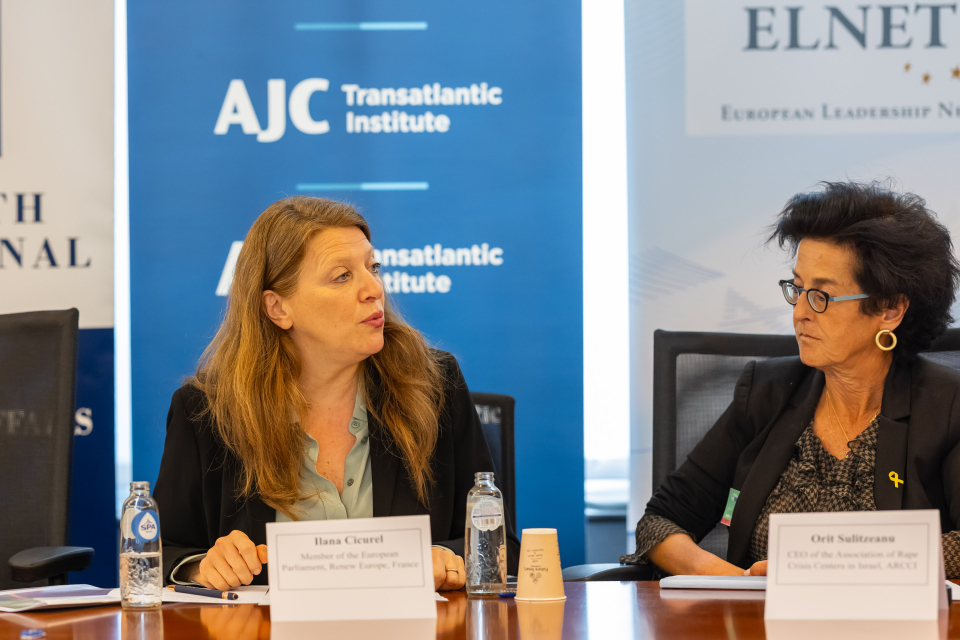 MEP Ilana Cicurel and Orit Sulitzeanu.